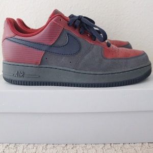 Nike Men’s Air Force 1 Low - Red/Anthracite (Size 11)
